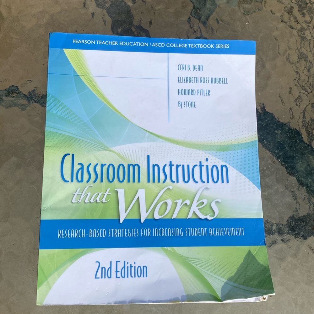 Classroom instruction that works textbook for early childhood education